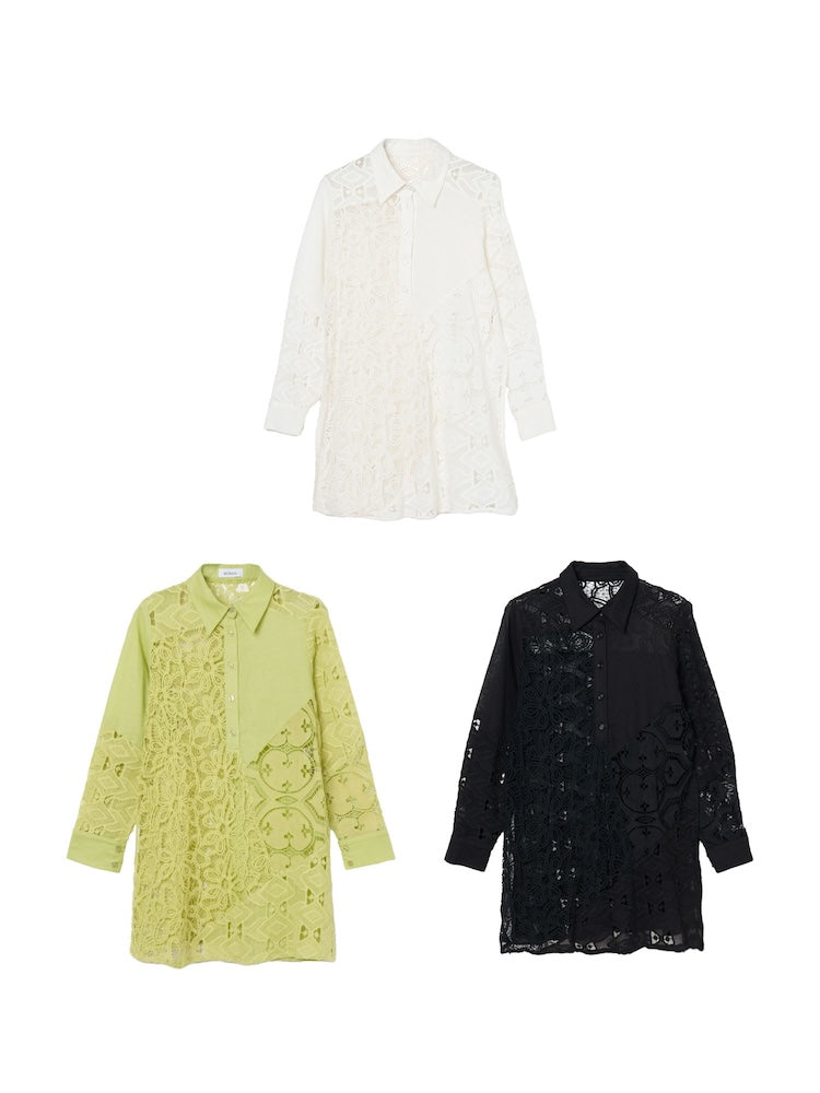 Lace Patchwork Shirt