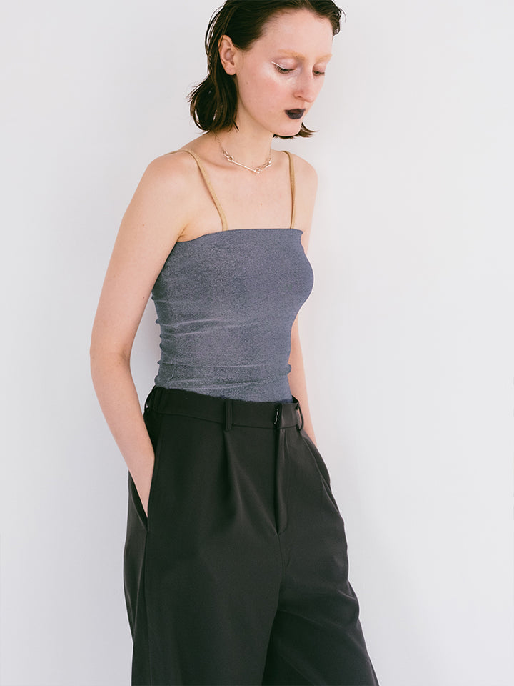 Bi-color Bare Camisole / Navy
