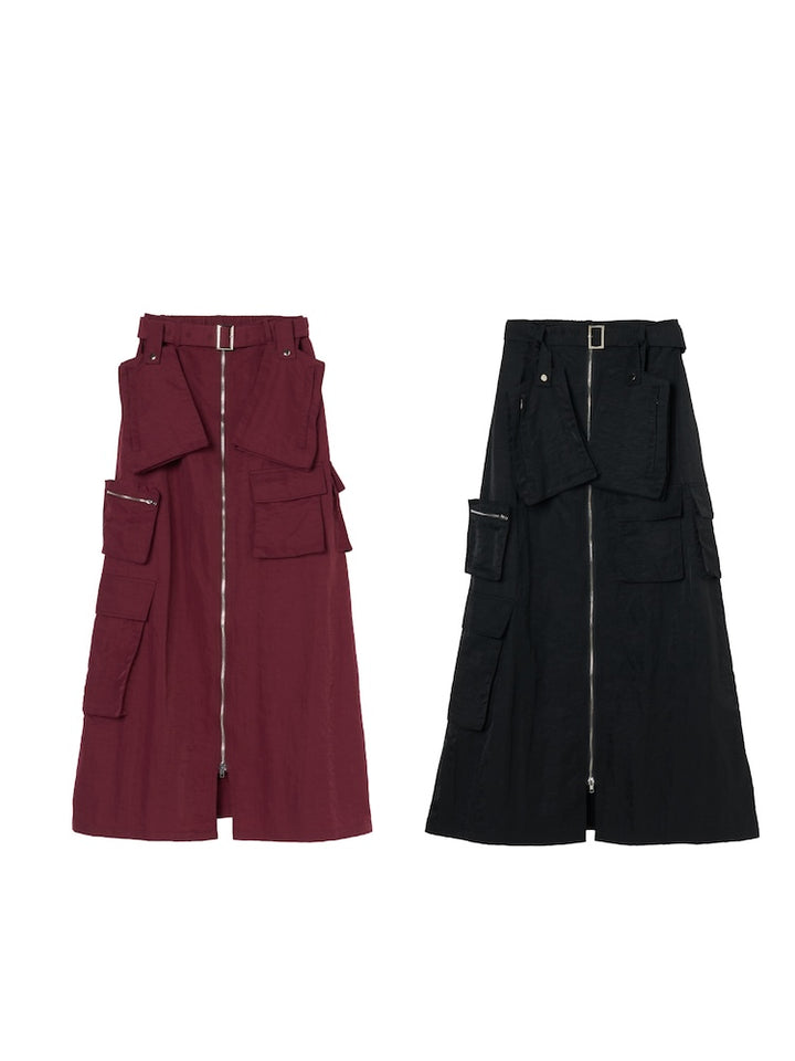 Multiway Zip Cargo Skirt