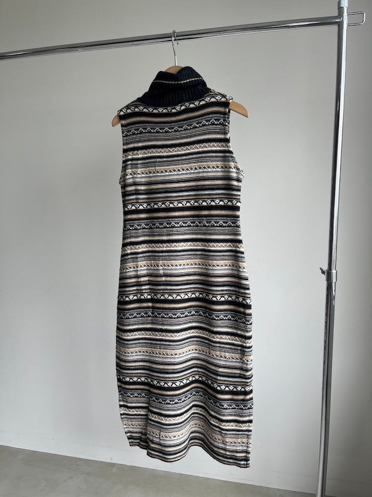 Sleeveless Wool Knit Dress