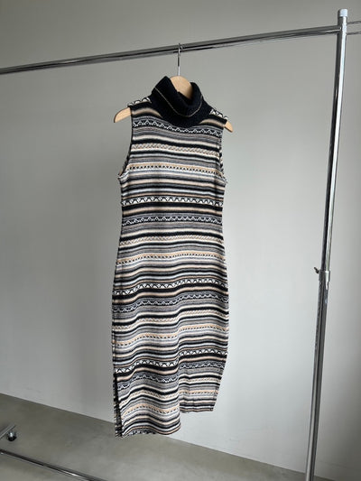 Sleeveless Wool Knit Dress