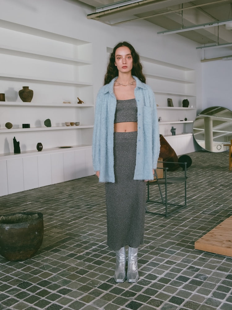 Glitter Knit Skirt｜ニットタイトスカート – MARTE