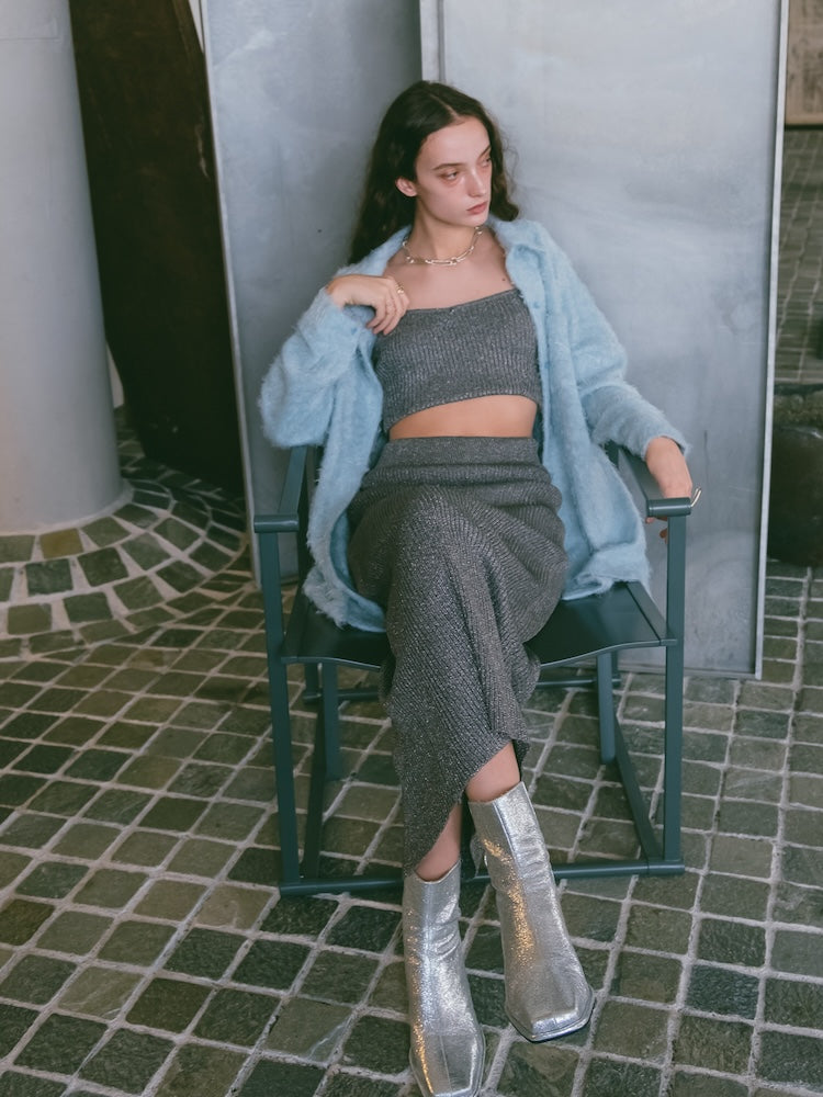 Glitter Knit Skirt｜ニットタイトスカート – MARTE