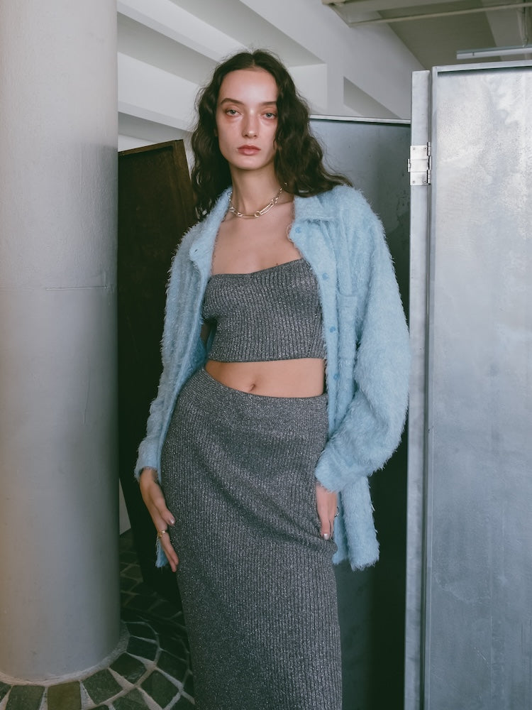 Glitter Knit Skirt｜ニットタイトスカート – MARTE