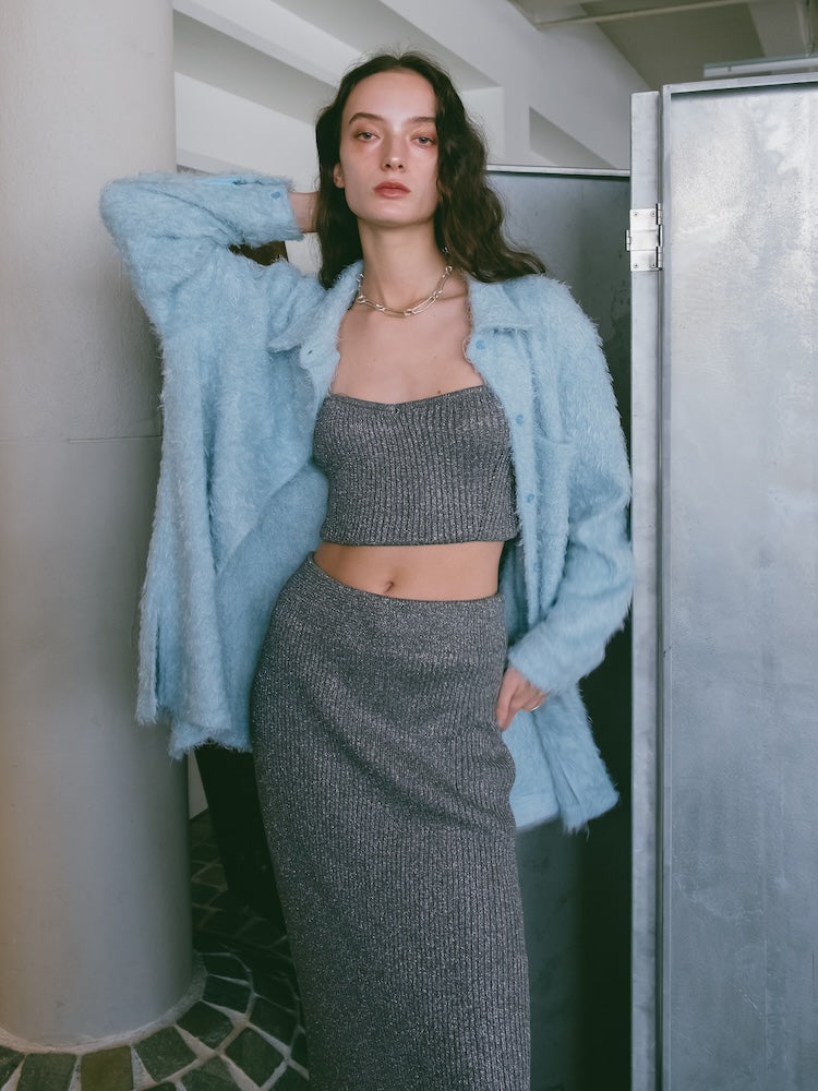 chieko+ luxe knit 03 bustier ニットビスチェ chieko+ luxe knit 03 bustier ニットビスチェ - メルカリ