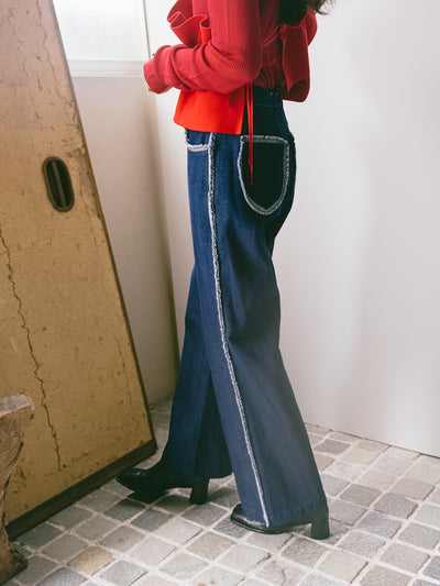 【10月頃 販売予定】Fringe Design Denim