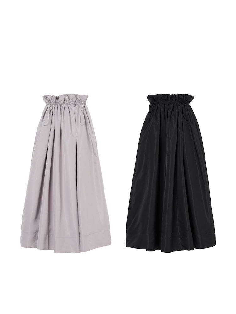 Taffeta Gather Skirt