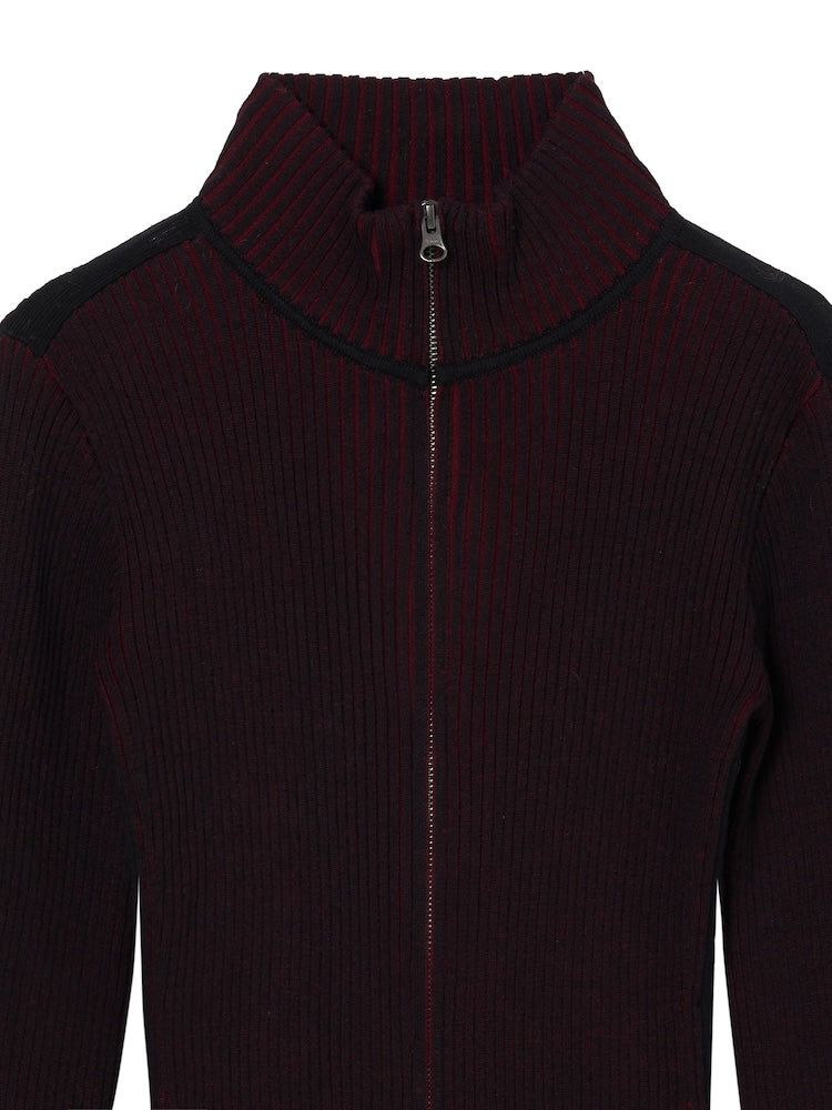 トップス Ellacantaria Bicolor Zip Knit Cardigan Bicolor Zip Knit Cardigan – MARTE