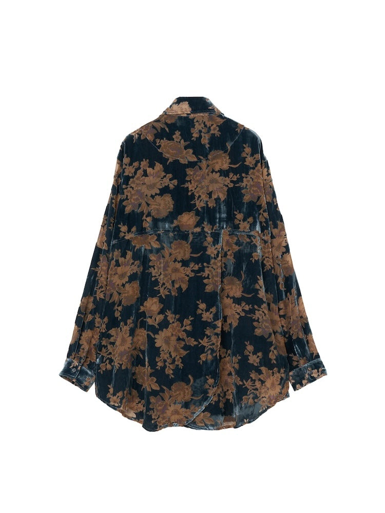 Velvet Over Shirt｜ベロアオーバーサイズシャツ – MARTE