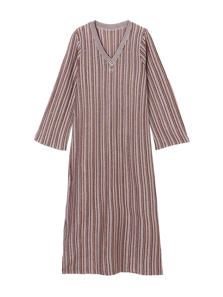Striped Glitter Dress｜ストライプラメドレス – MARTE