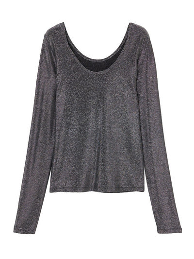 2way Glitter Top / Black