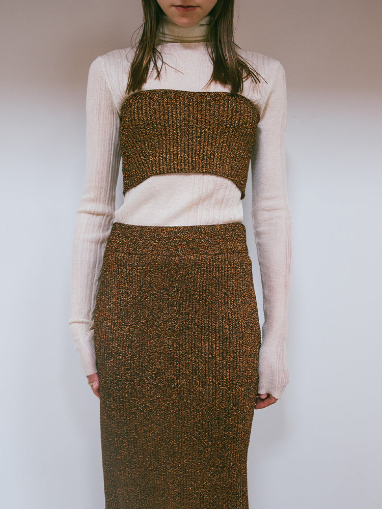 Glitter Knit Skirt｜ニットタイトスカート – MARTE