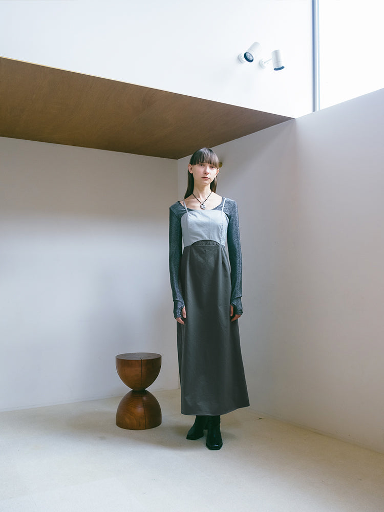 【WEB限定】Bi-color Camisole Dress