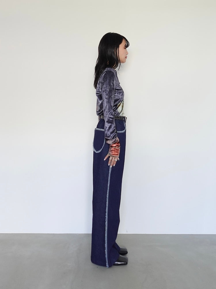 Fringe Design Denim｜デニムパンツ – MARTE