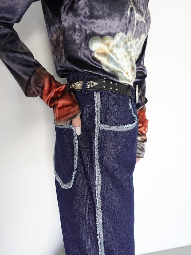 フリンジデザイン デニムパンツ Fringe Design Denim｜デニムパンツ – MARTE