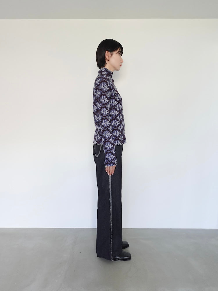 ニット セーター Leaf Jacquard Knit/リーフジャガードニット レディース sahara ニット セーター Leaf Jacquard Knit/リーフジャガード