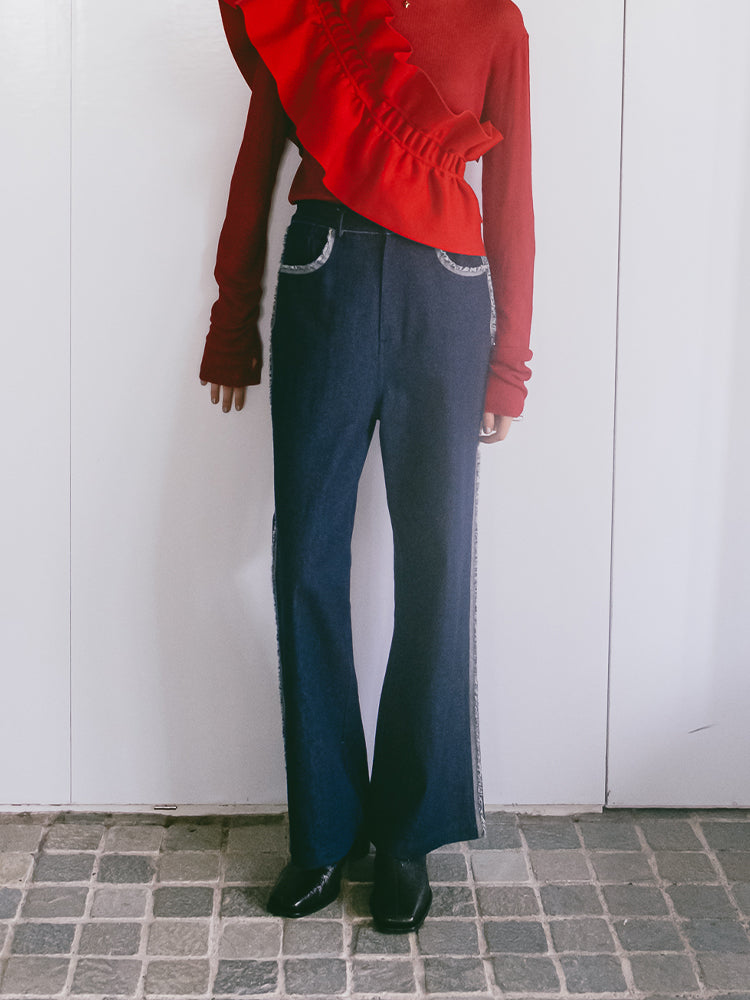 フリンジデザイン デニムパンツ Fringe Design Denim｜デニムパンツ – MARTE
