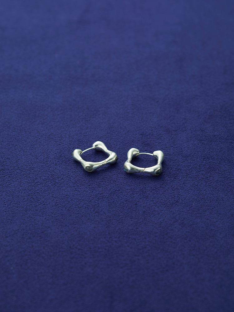 Stone Square Pierce｜天然石スクエアピアス – MARTE