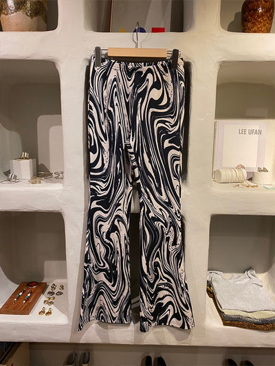 Marble Flare Pants