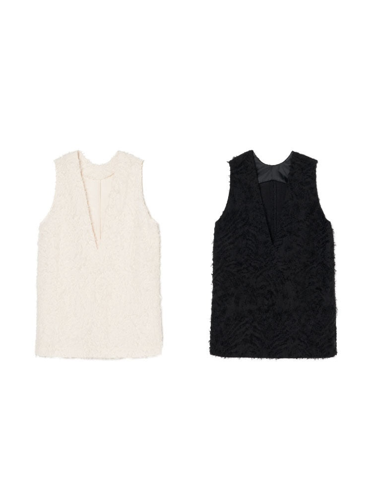 Cut Jacquard Vest