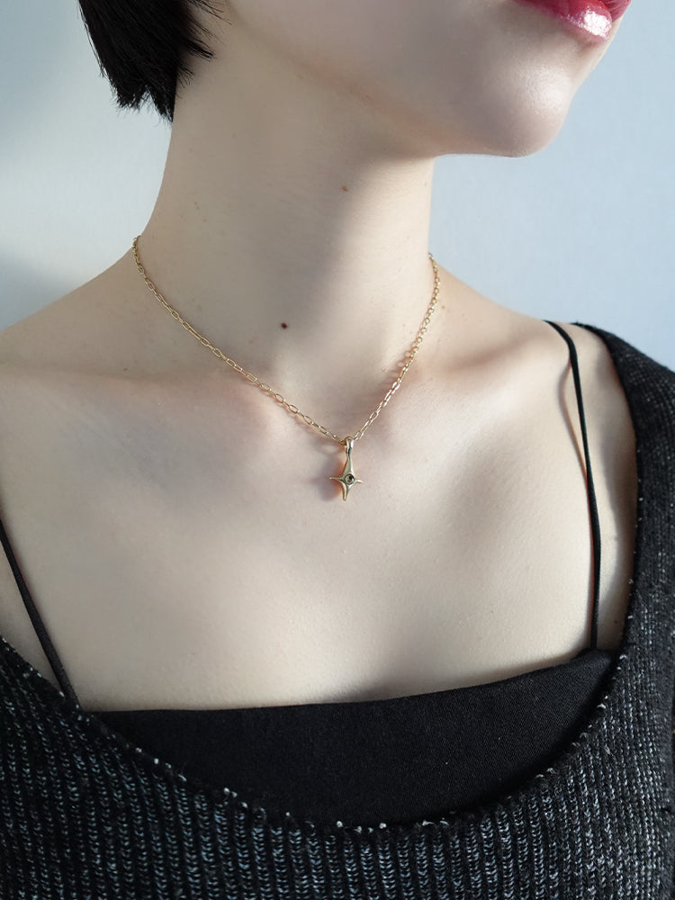 アクセサリー MARTE SYKIA Spark Star Necklace Spark Star Necklace｜天然石の星型ネックレス – MARTE