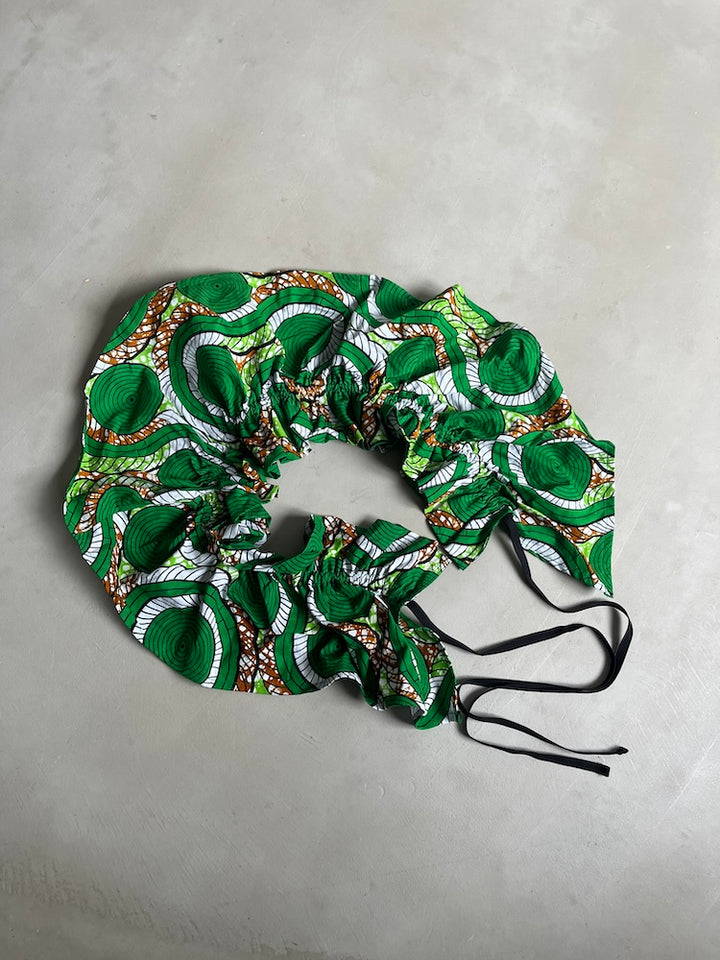 Batik Frill Collar / Green