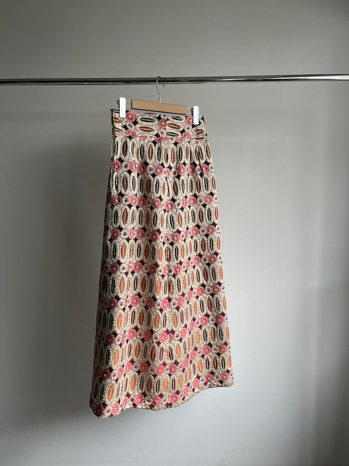 70s Remake Jacquard Skirt