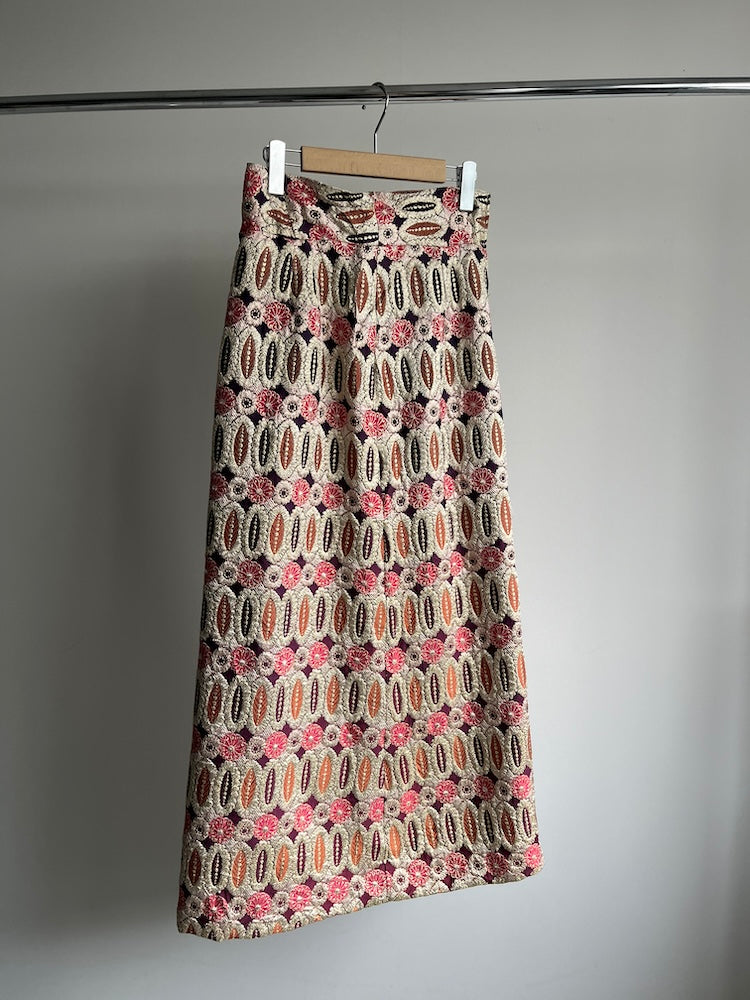 70s Remake Jacquard Skirt