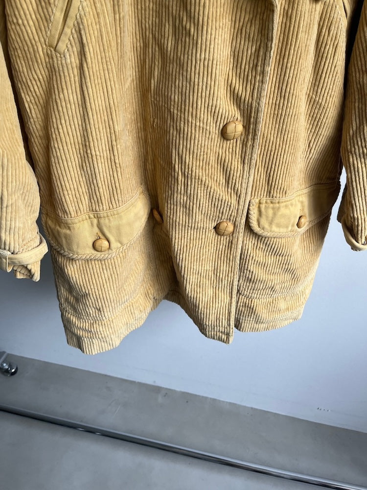 90s Yellow corduroy Coat