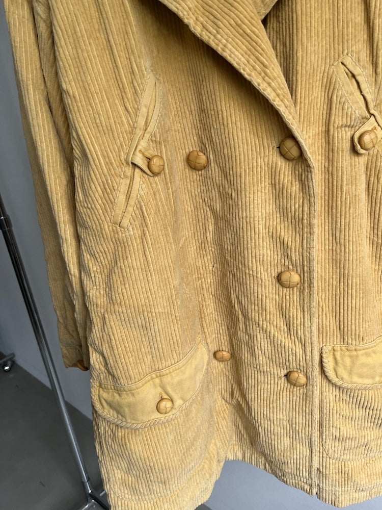 90s Yellow corduroy Coat