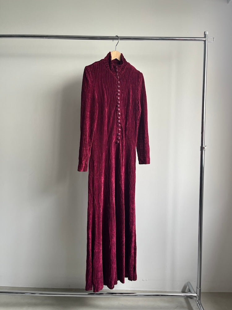 70s Vintage Corduroy Dress