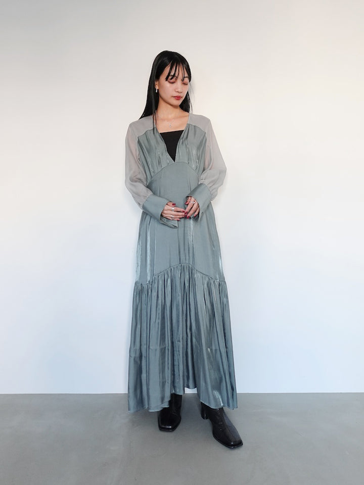 モデル身長：158cm / カラー：GrayBlue