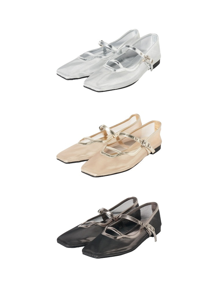 【2月上旬頃 お届け】Sheer Strap Shoes