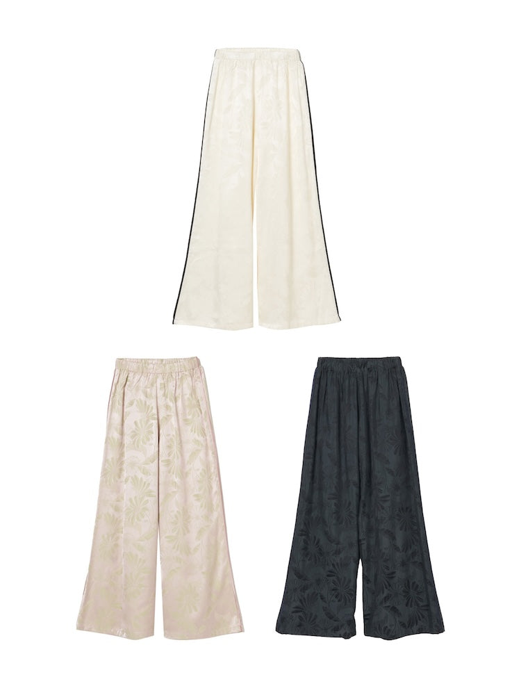 【4月下旬頃 お届け】Satin Jacquard Pants