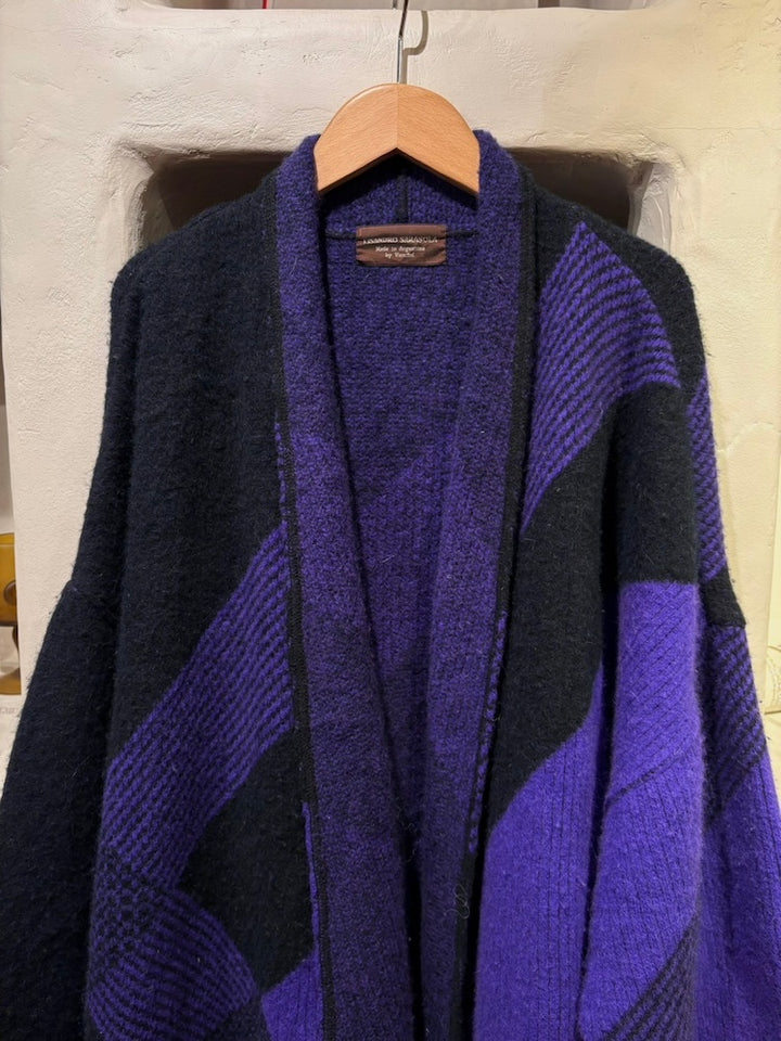 Bi-color Knit Cardigan