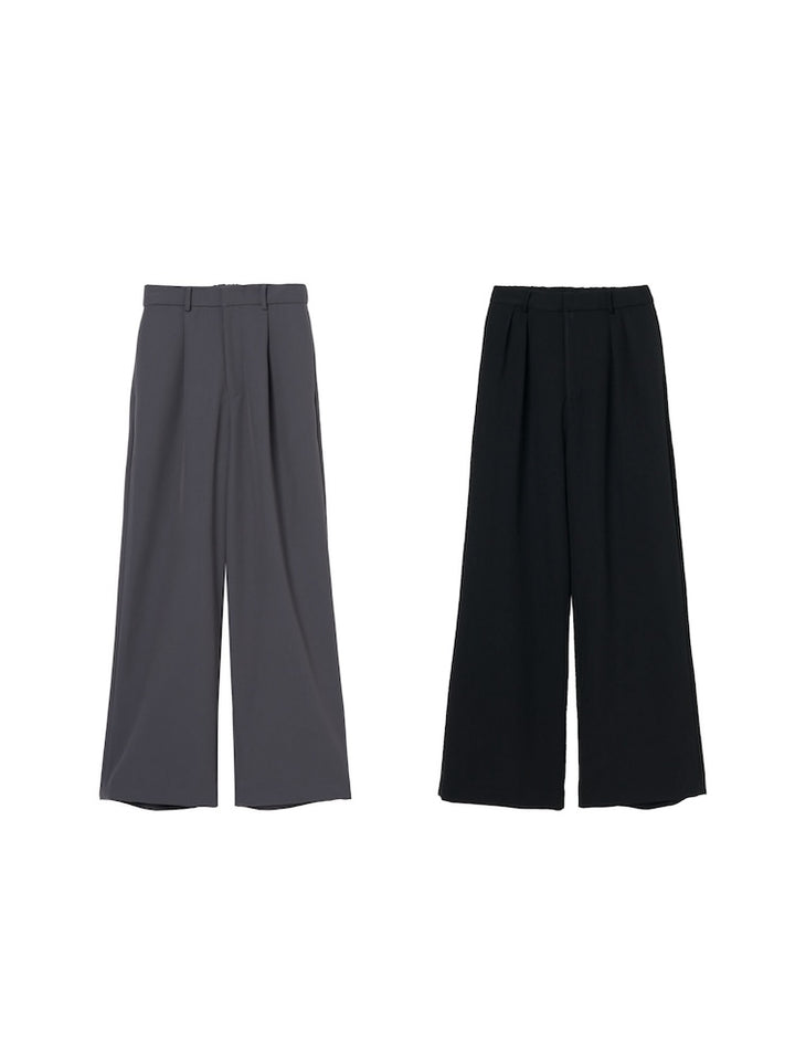 Wide Tuck Pants