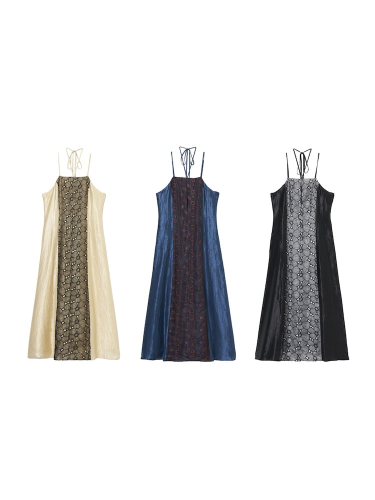 Flower Lace Shiny Dress｜フラワーレースシャイニードレス – MARTE