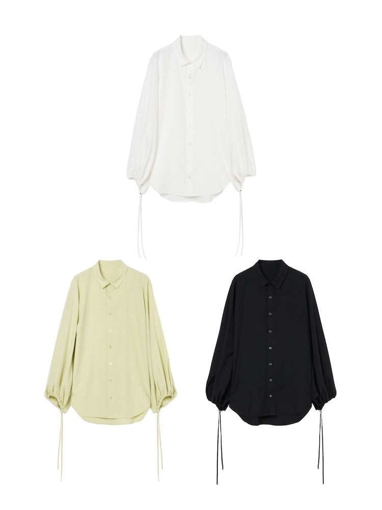 Drawstring Cuff Over Shirt｜ドローストリングデザインオーバーサイズ