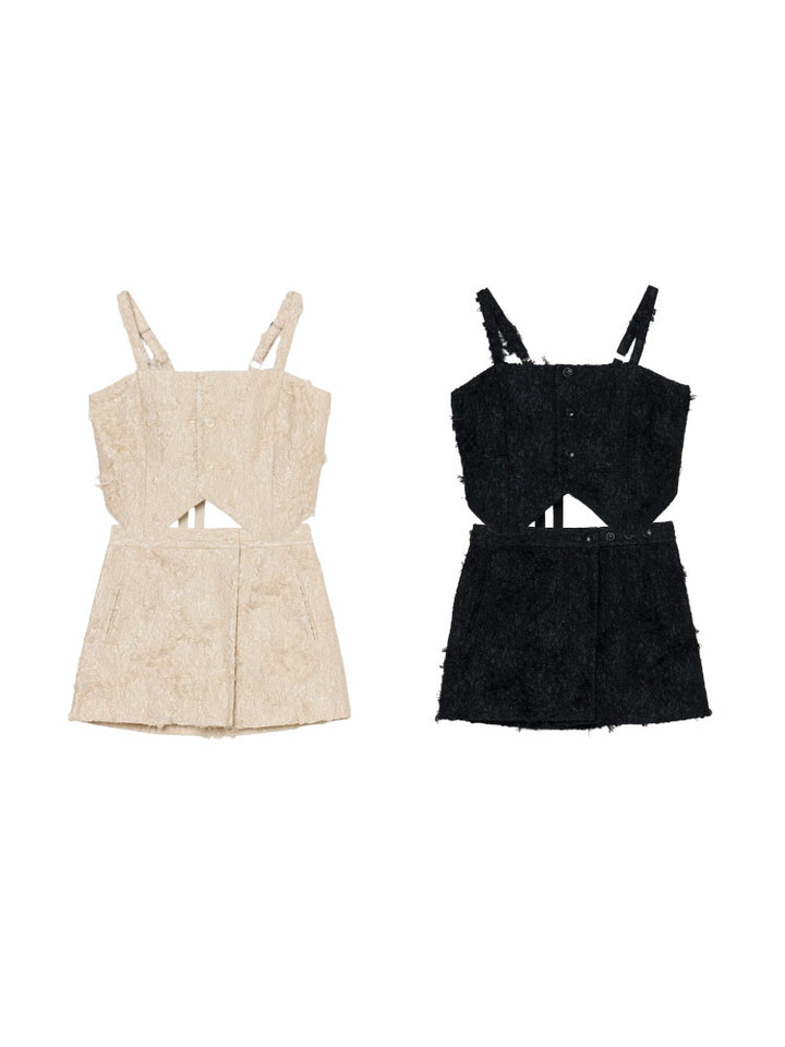 Multiway Cut Jacquard Bustier