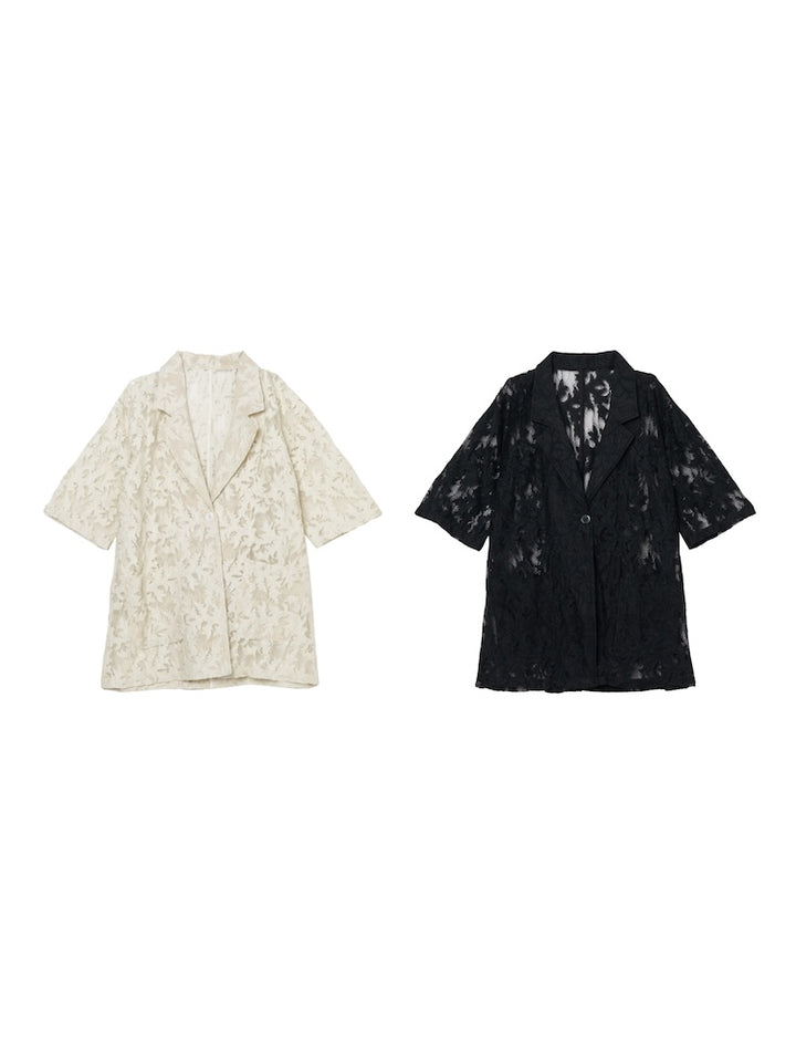 【5月上旬頃 お届け】Leaf Lace Jacket