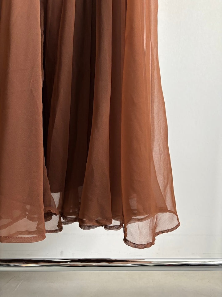 Chiffon Chocolate Dress