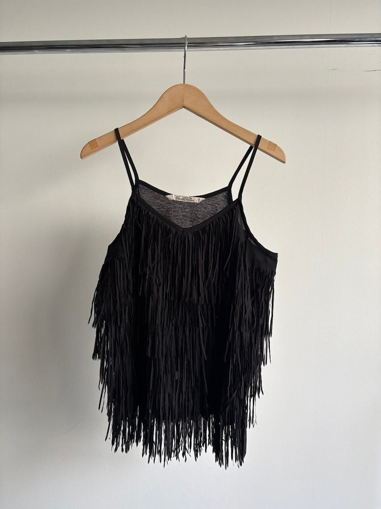 Black Fringe Camisole