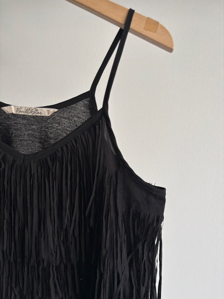 Black Fringe Camisole
