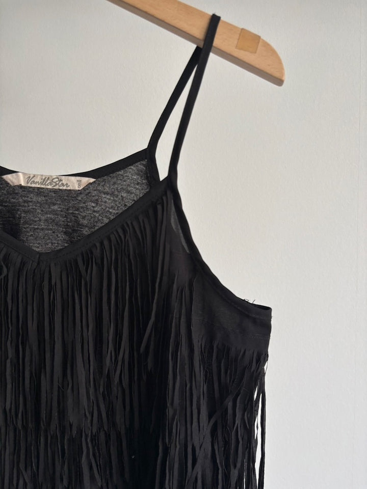 Black Fringe Camisole