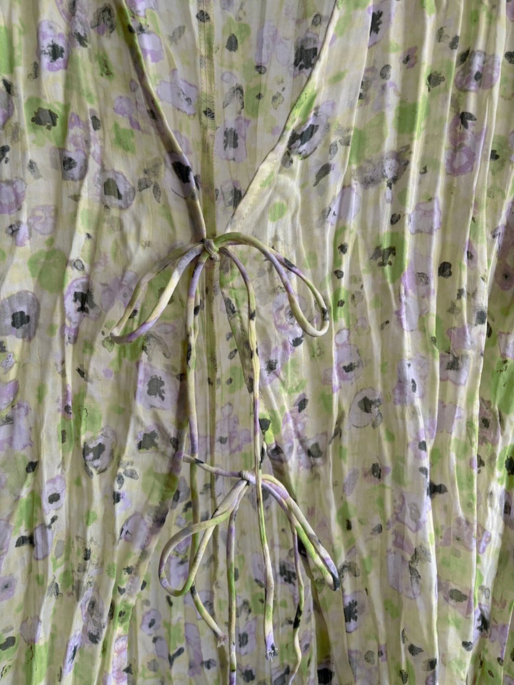 Crinkle Flower Blouse