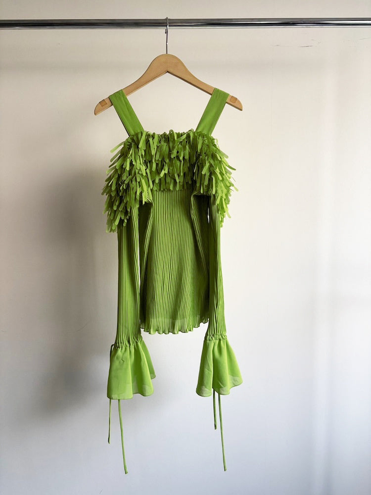 Off Shoulder Pleats Top