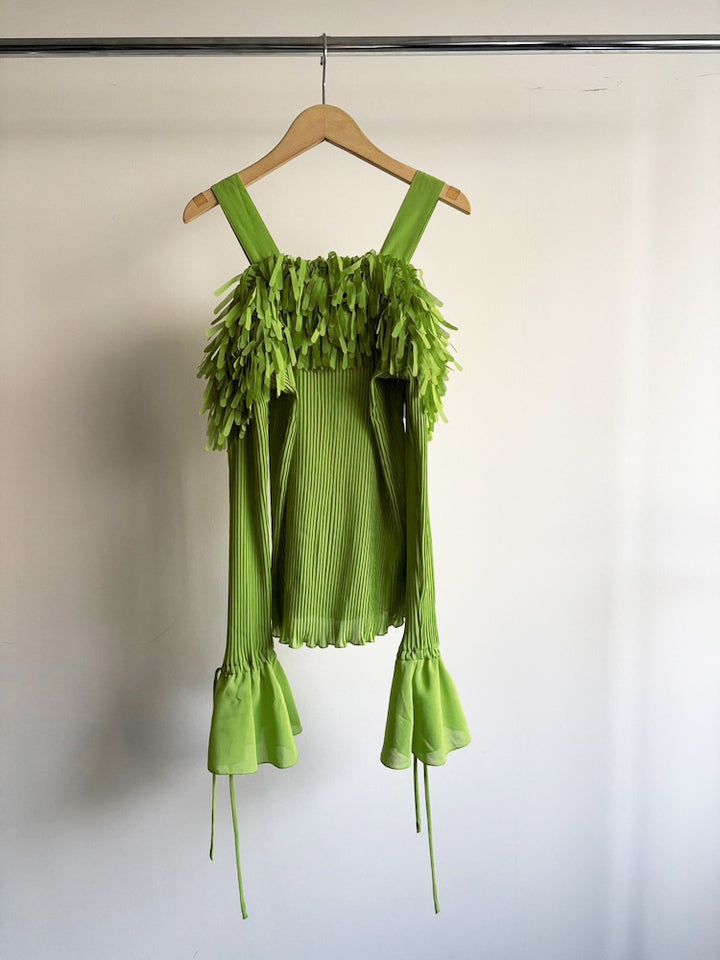 Off Shoulder Pleats Top