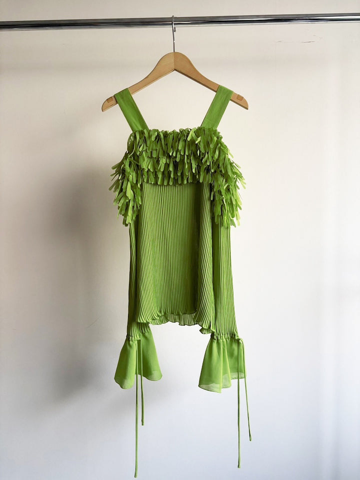 Off Shoulder Pleats Top