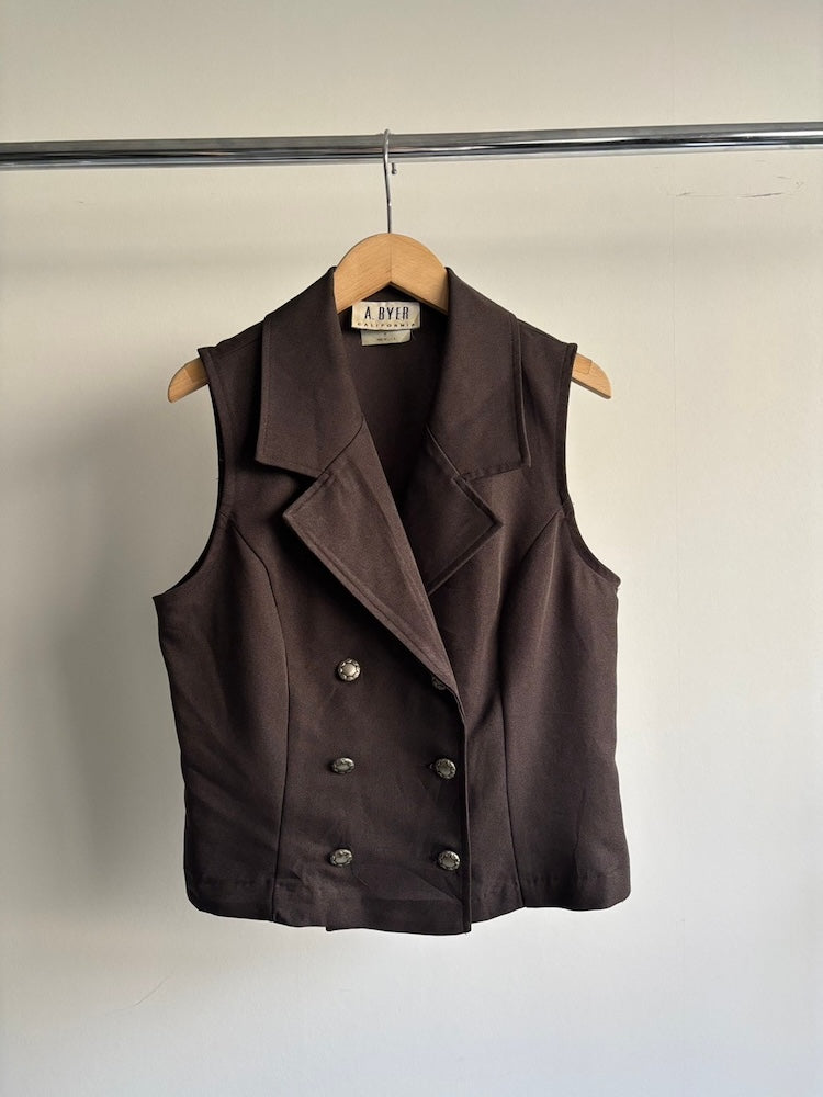 Brown Double Vest