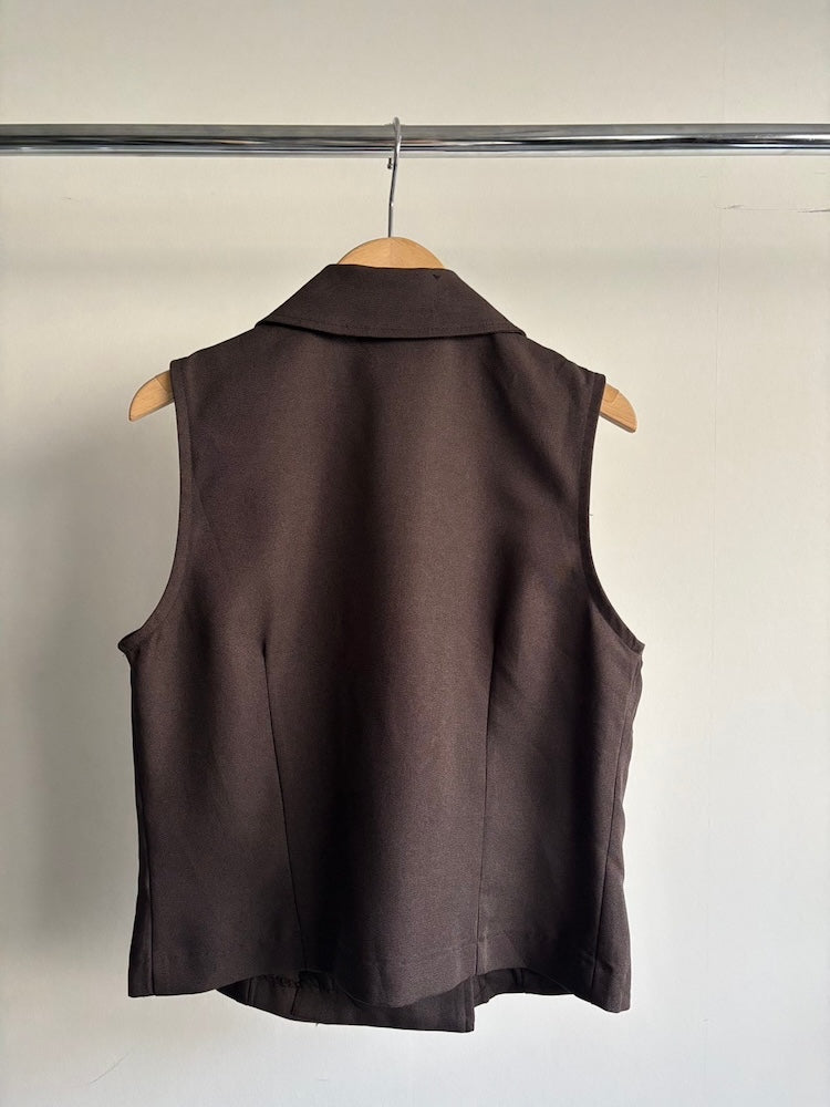 Brown Double Vest